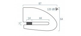 Bloque disque Alarme XENA XX14 Bluetooth SRA