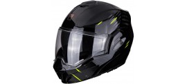 Casque Exo-Tech Time Off Scorpion Noir Mat / Jaune