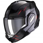 Casque Scorpion Exo-Tech Solid Noir Rouge