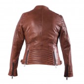 Blouson moto Helstons Star Cuir Camel