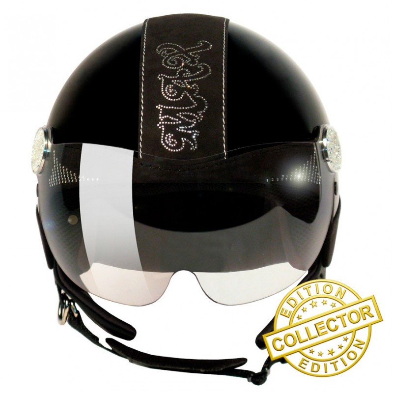 Casque MAX Posh noir brillant